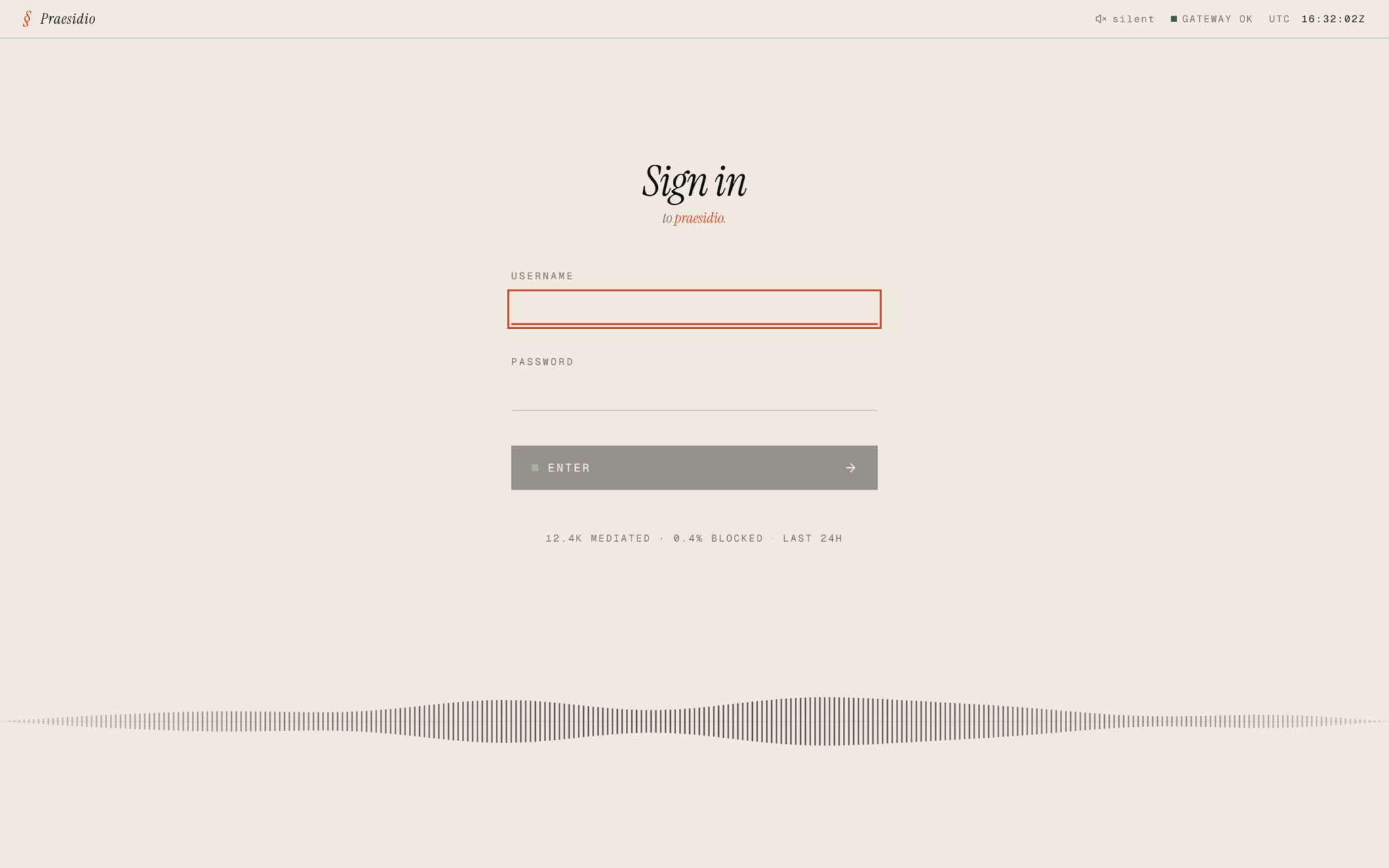 Section console screen.